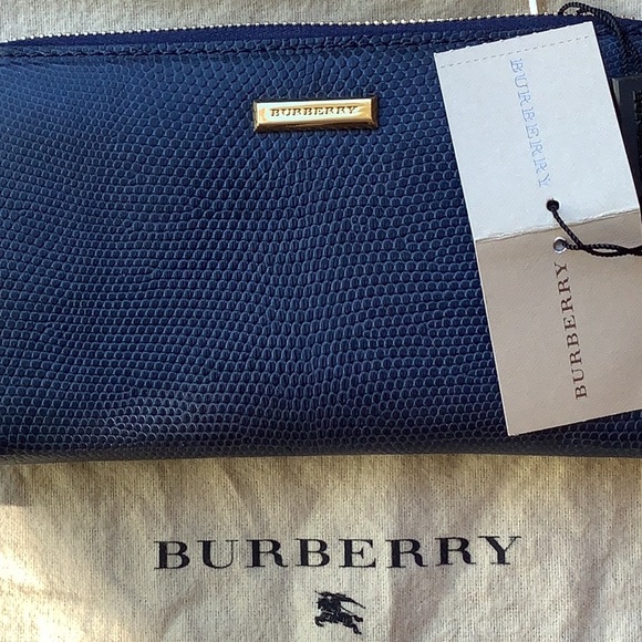 Burberry lizard wallet.Blue.New - Picture 5 of 10